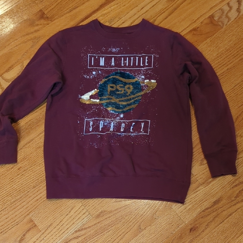 PS by Aeropostale Space Themed Flip Sequins Sweatshirt